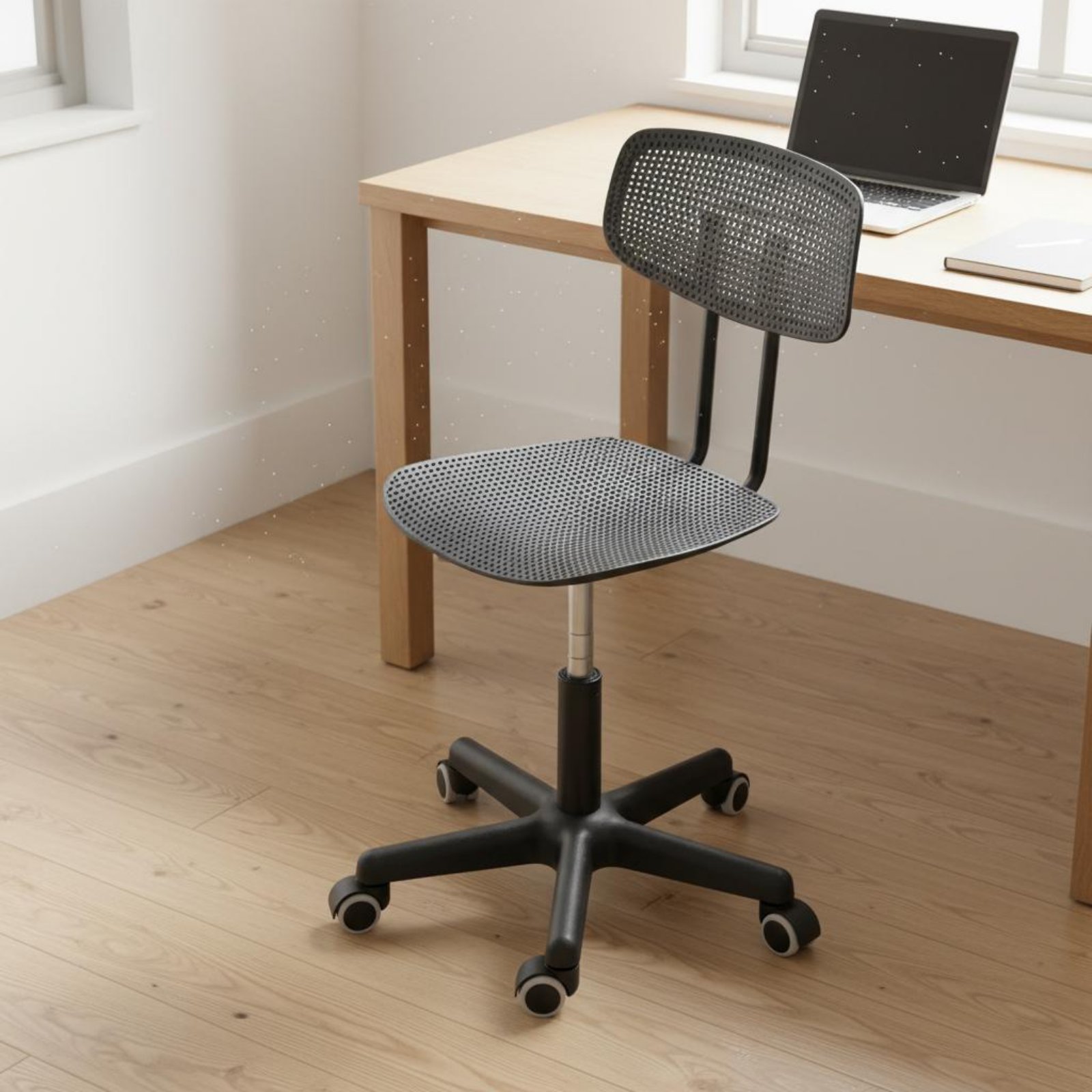 Chairs - Adjustable Rolling Desk Chair Breathable Design