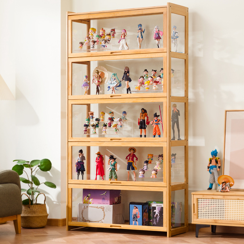 Storage - Large acrylic transparent figurine display cabinet,