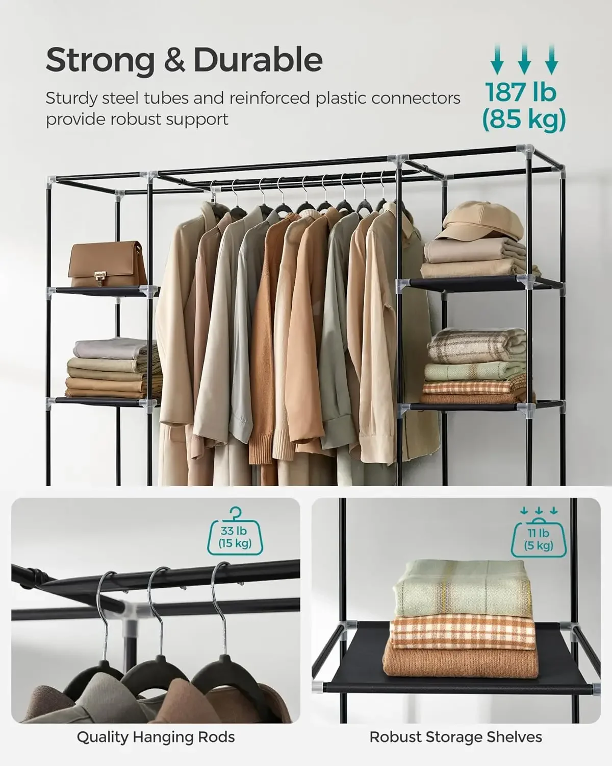 Cheng-Closet Wardrobe, Portabl - Wardrobe Closet Portable Fabric Cover ulasan dan harga