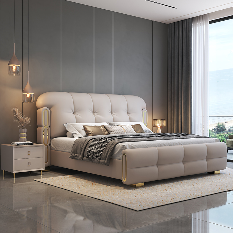 Modern Luxury Wooden Bedroom F - King Size Bed Frame With Storage Drawers ulasan dan harga