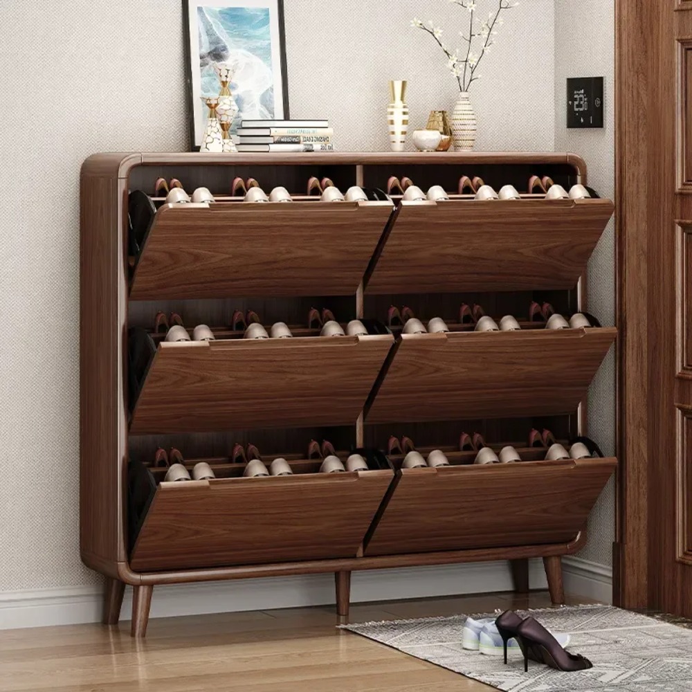 Slim Flip Door Shoe Cabinet Ru - Shoe Rack Cabinet Narrow Entryway ulasan dan harga