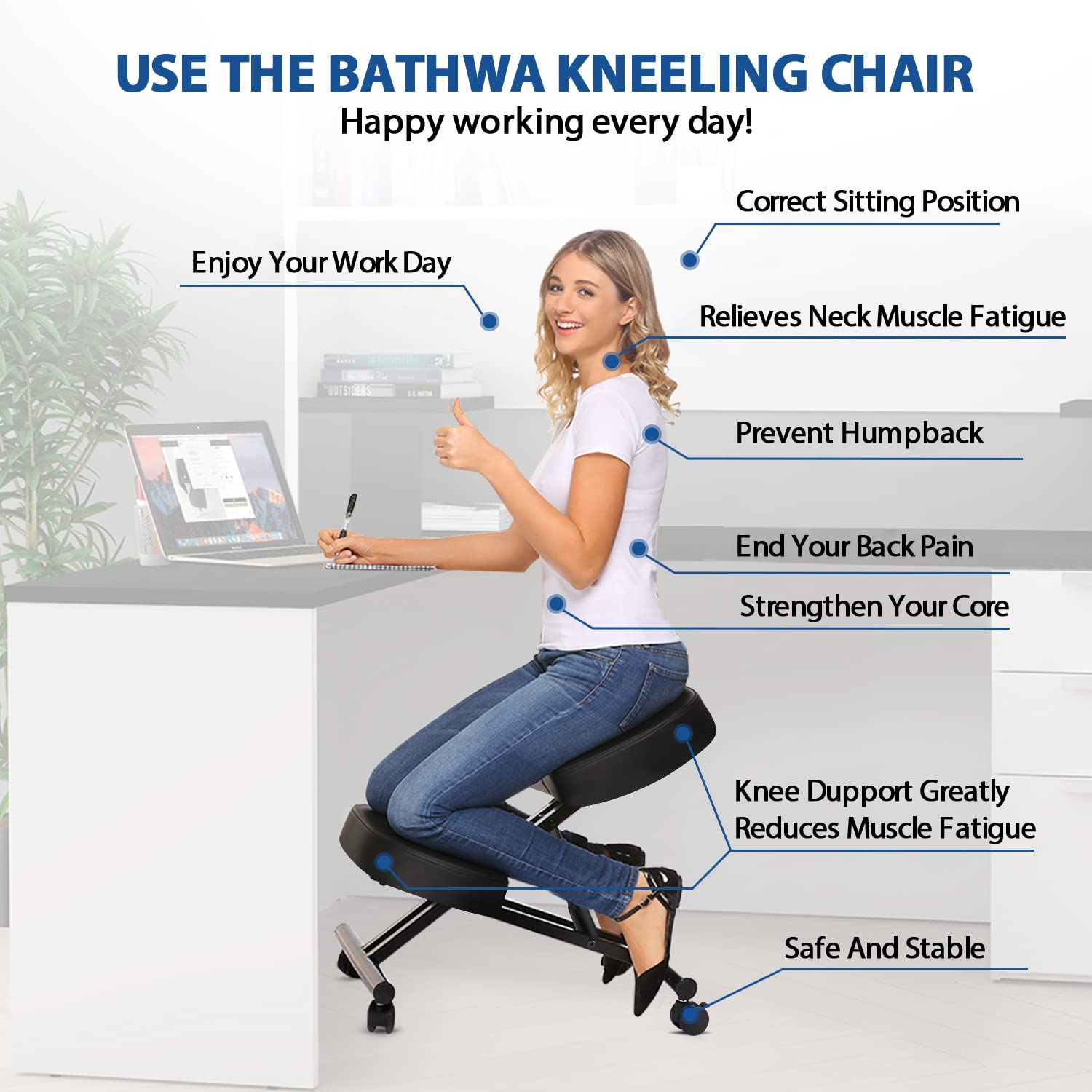 Kneeling Chair Ergonomic for O - Office Furniture ulasan dan harga