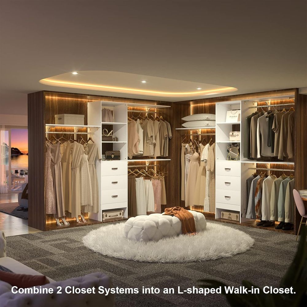 8T Closet System, 96'' Closet  - Bedroom Furniture ulasan dan harga