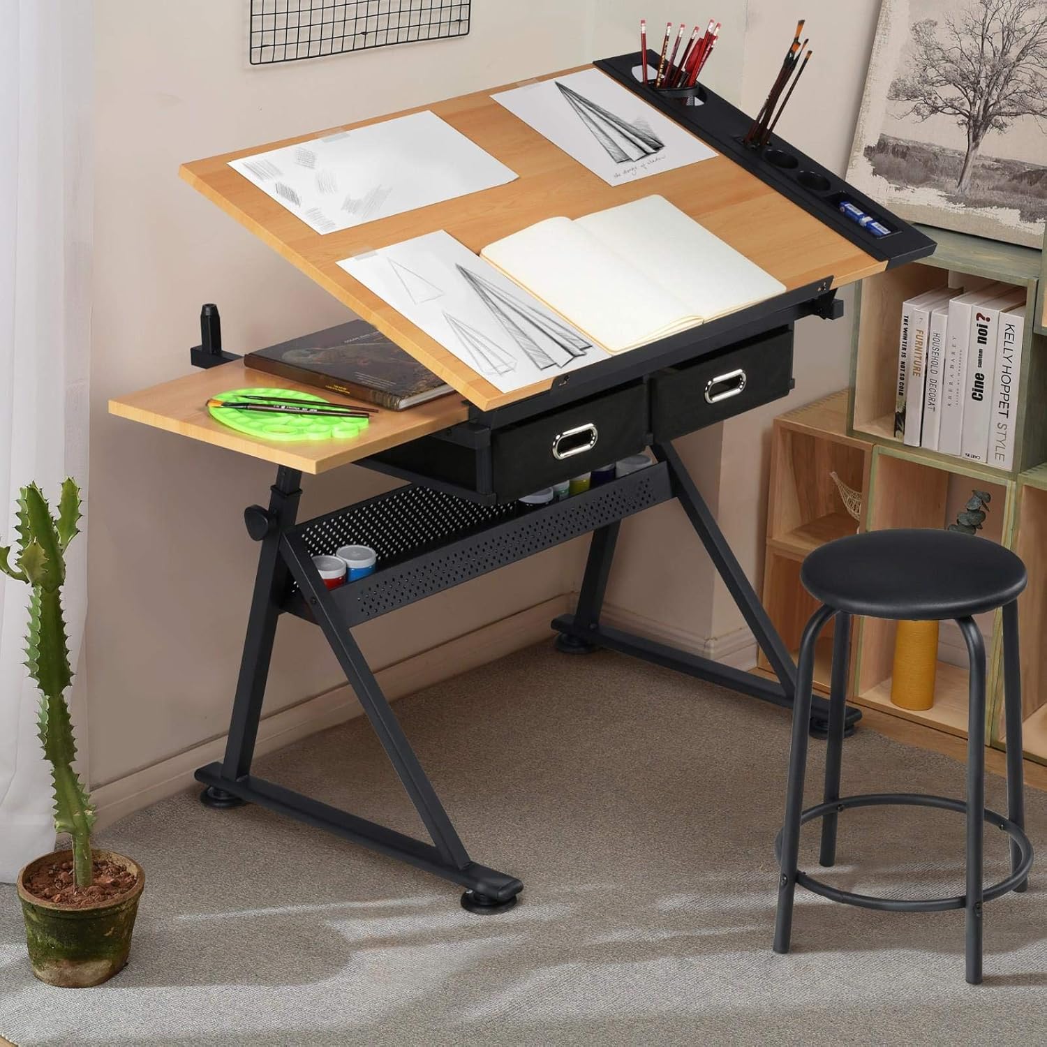 Adjustable Drafting Table Art  - Office Furniture ulasan dan harga