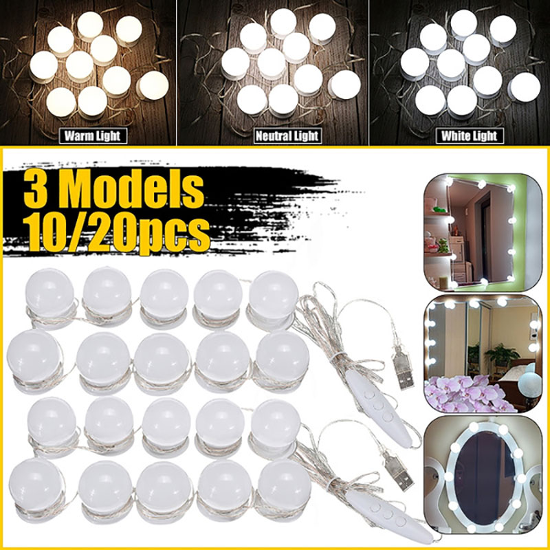 LED Makeup Mirror Light Bulbs  - Dressing Table Vanity With Lighted Mirror ulasan dan harga