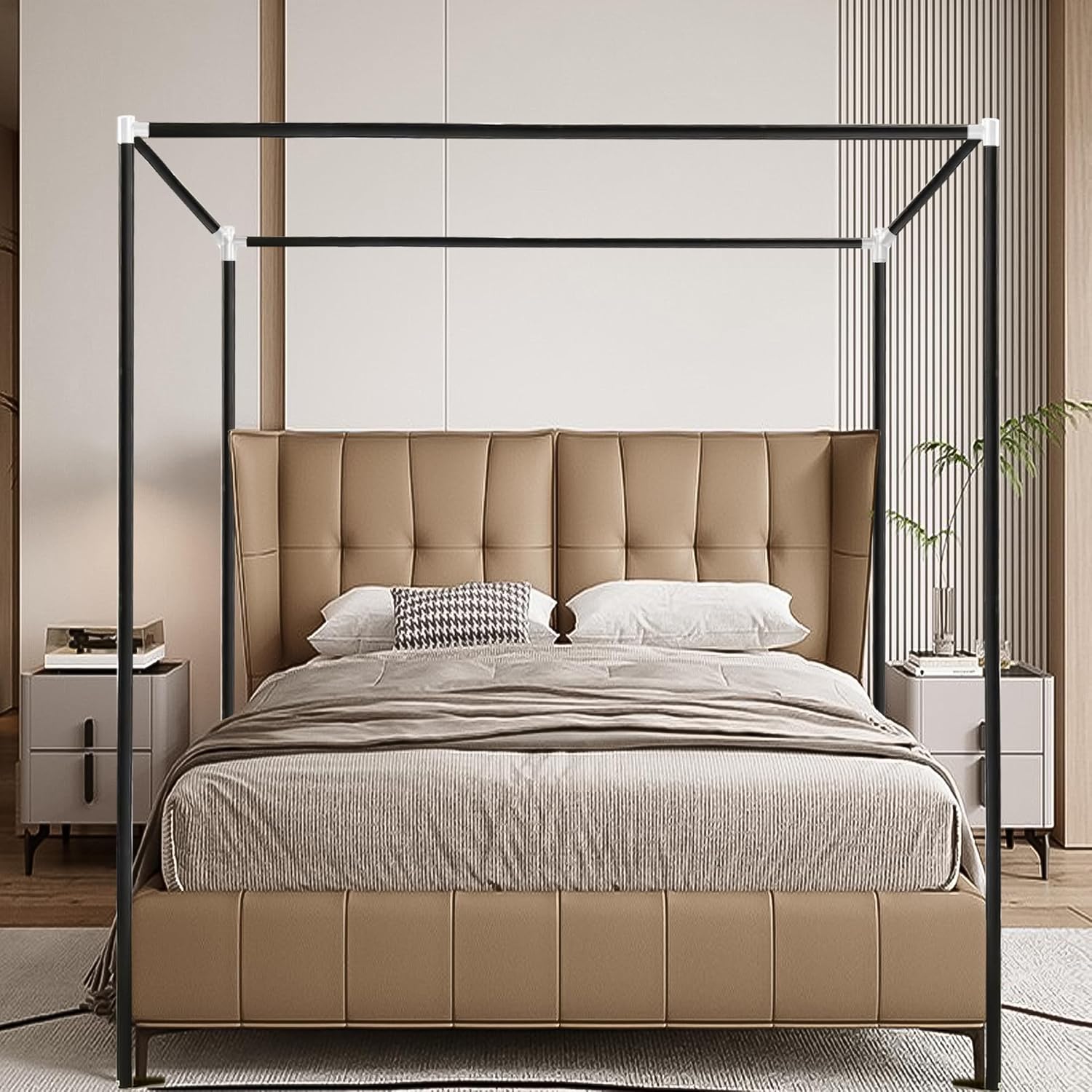 Stainless Steel Canopy Bed Fra - Canopy Bed Frame Metal Queen ulasan dan harga