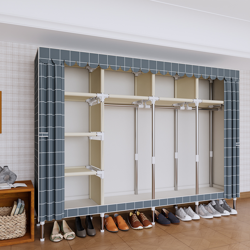 Fashion-Print Portable Wardrob - Wardrobe Closet Portable Fabric Cover ulasan dan harga