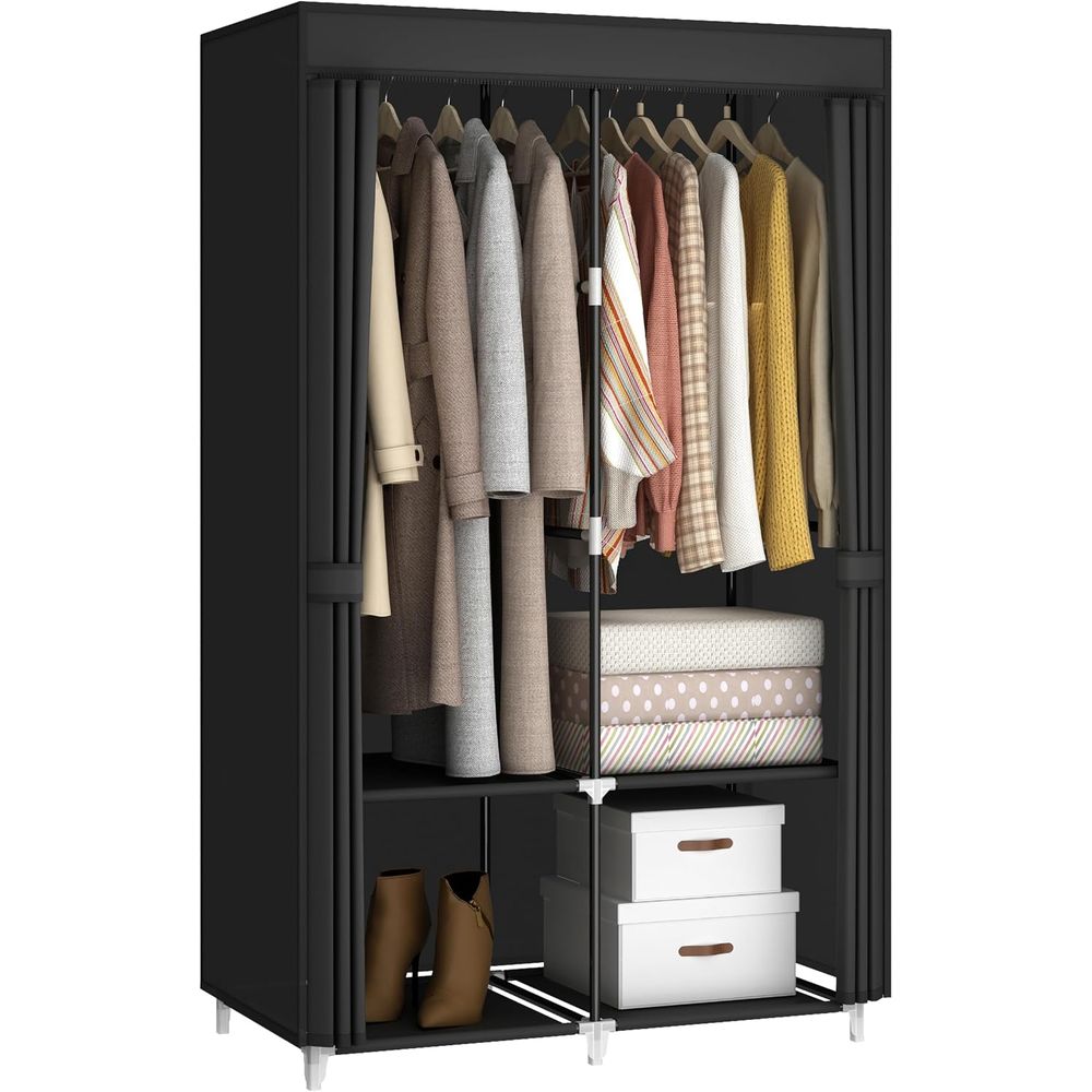 Portable Closet Wardrobe for S - Wardrobe Closet Portable Fabric Cover ulasan dan harga
