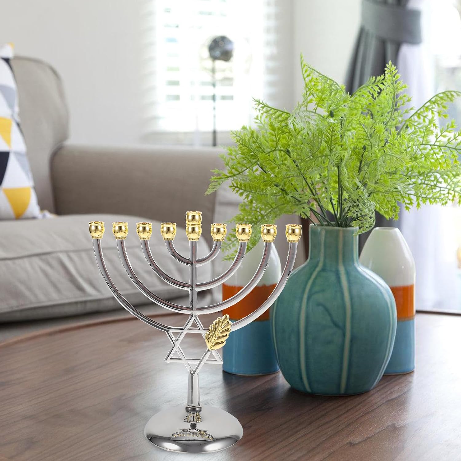 9 Branch Hanukkah Menorah Meta - Tables ulasan dan harga