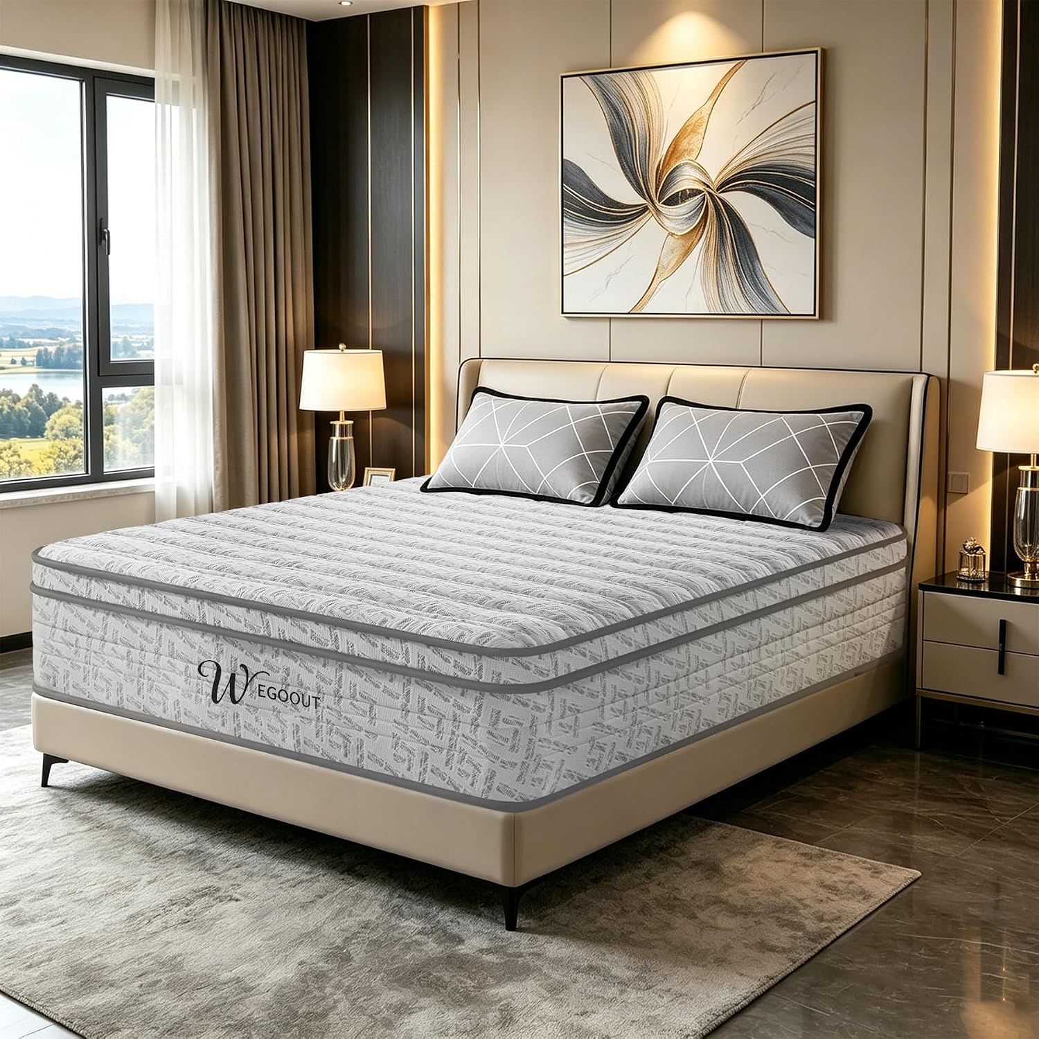 Queen Size Mattress 12 Inch, M - Memory Foam Mattress In A Box Queen ulasan dan harga