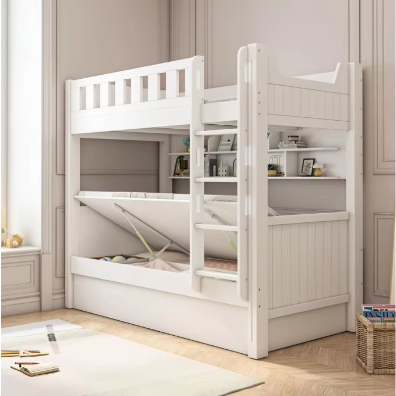 Bedroom Furniture Children Bed - Bunk Bed With Stairs And Slide ulasan dan harga
