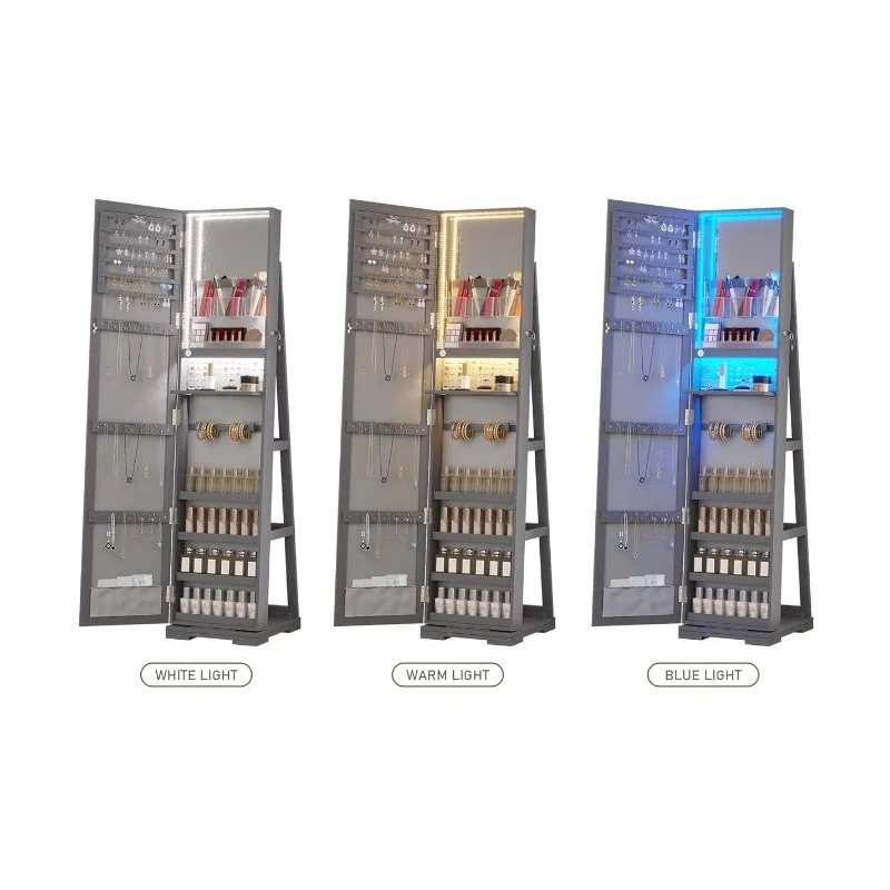 LED Jewelry Armoire with Full  - Full Length Mirror Jewelry Armoire ulasan dan harga