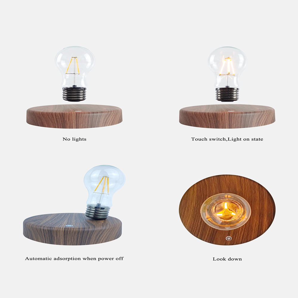 Magnetic Levitation Lamp Creat - Floating Nightstand With Led Light ulasan dan harga