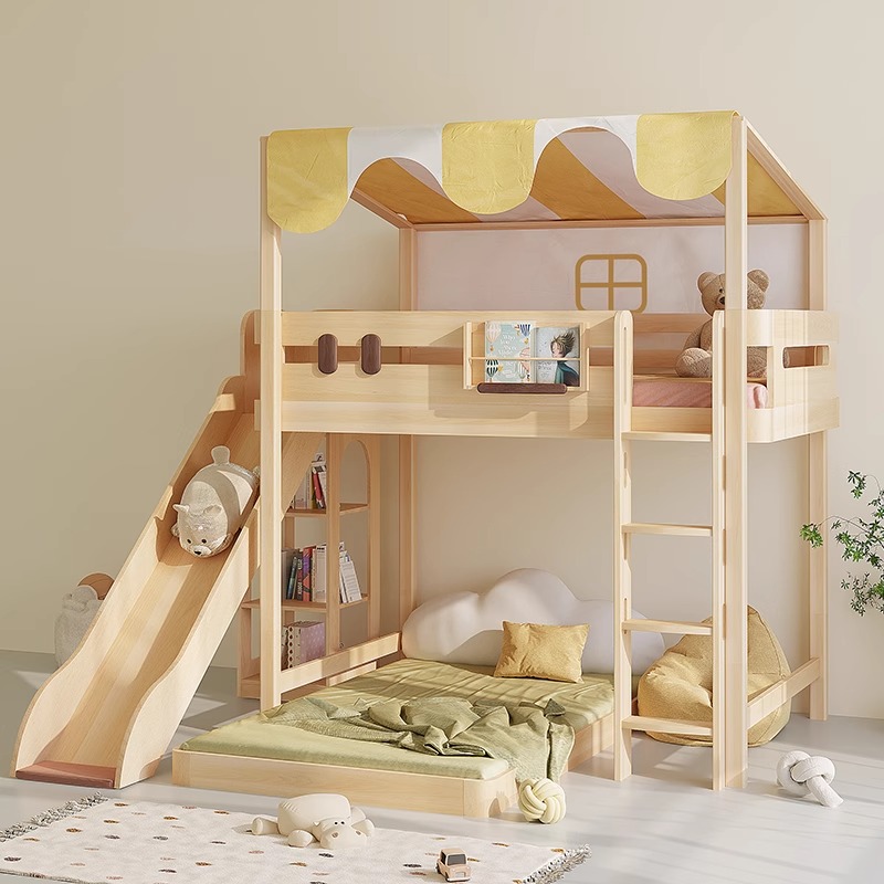 Bunk bed slide single sale chi - Bunk Bed With Stairs And Slide ulasan dan harga