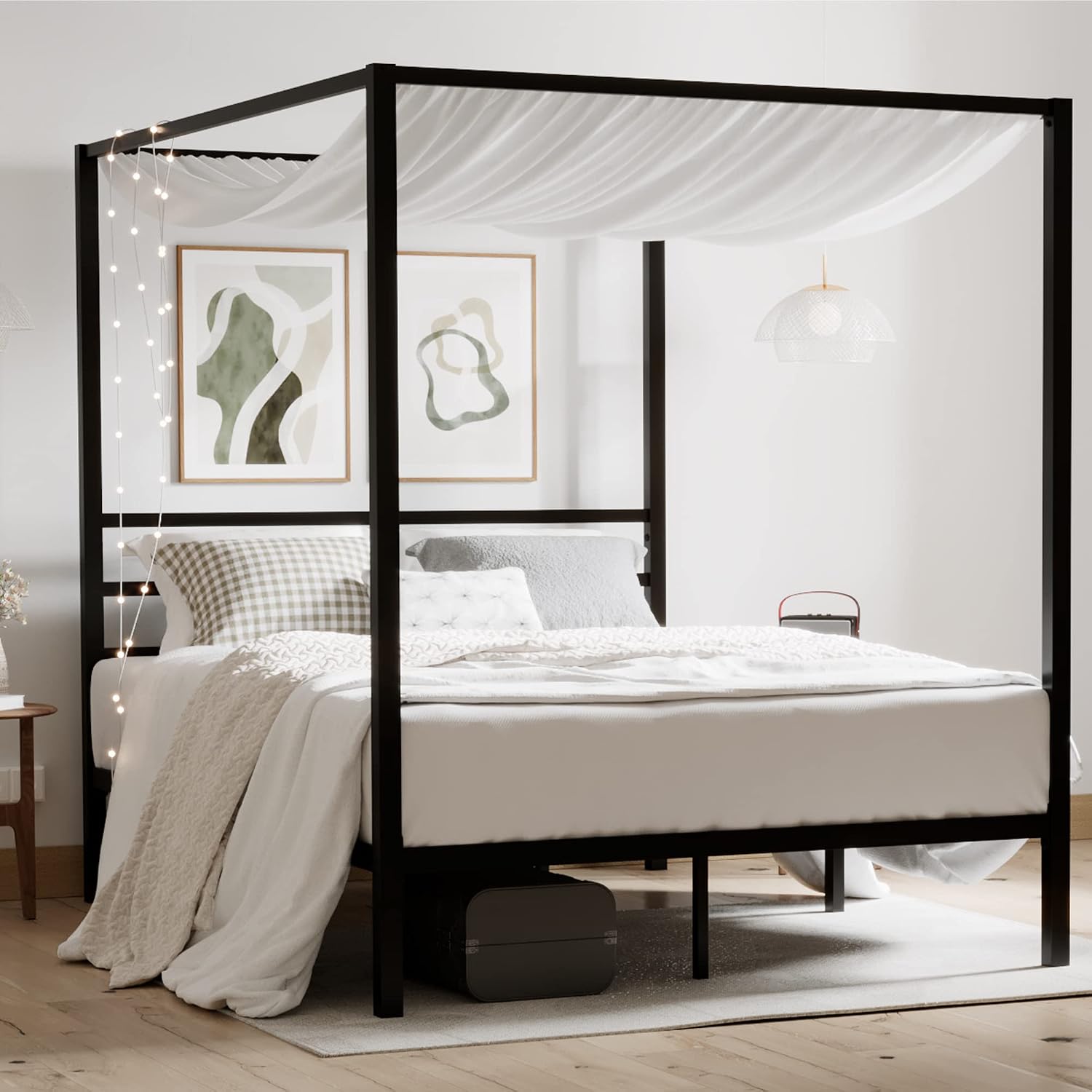 Queen Metal Canopy Bed Frame H - Canopy Bed Frame Metal Queen ulasan dan harga