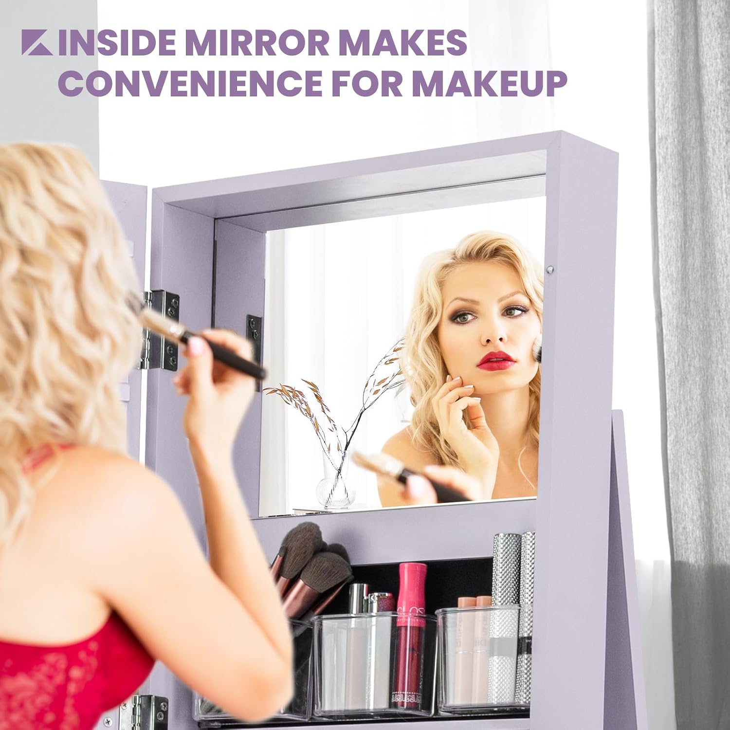360 Swivel Jewelry Armoire Ful - Full Length Mirror Jewelry Armoire ulasan dan harga