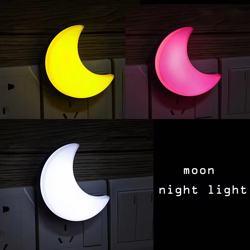 220V Moon Night Light EU Plug  - Floating Nightstand With Led Light ulasan dan harga