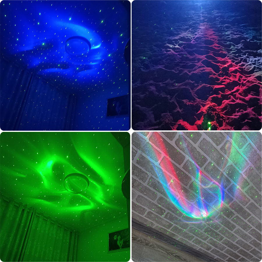 SA204 RGB LED Motive Aurora Pr - Floating Nightstand With Led Light ulasan dan harga
