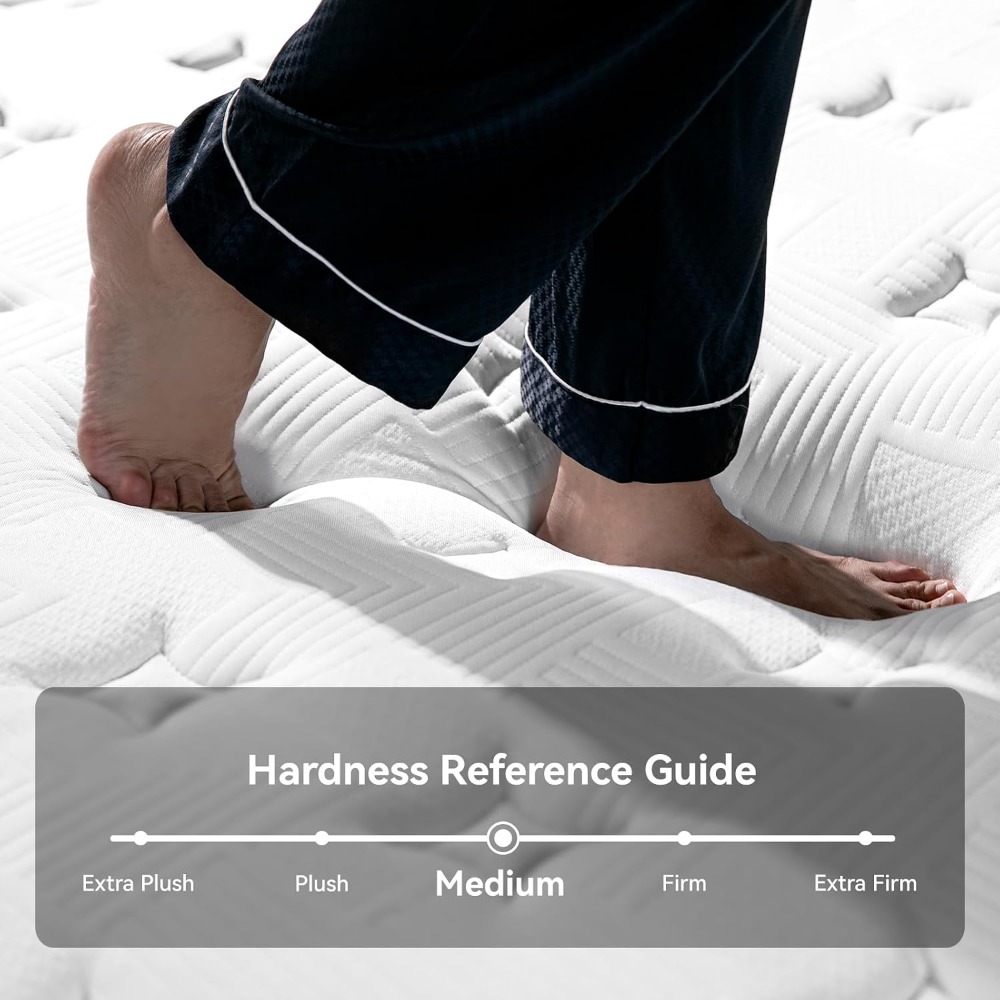 Queen Mattress, 12 Inch Hybrid - Memory Foam Mattress In A Box Queen ulasan dan harga