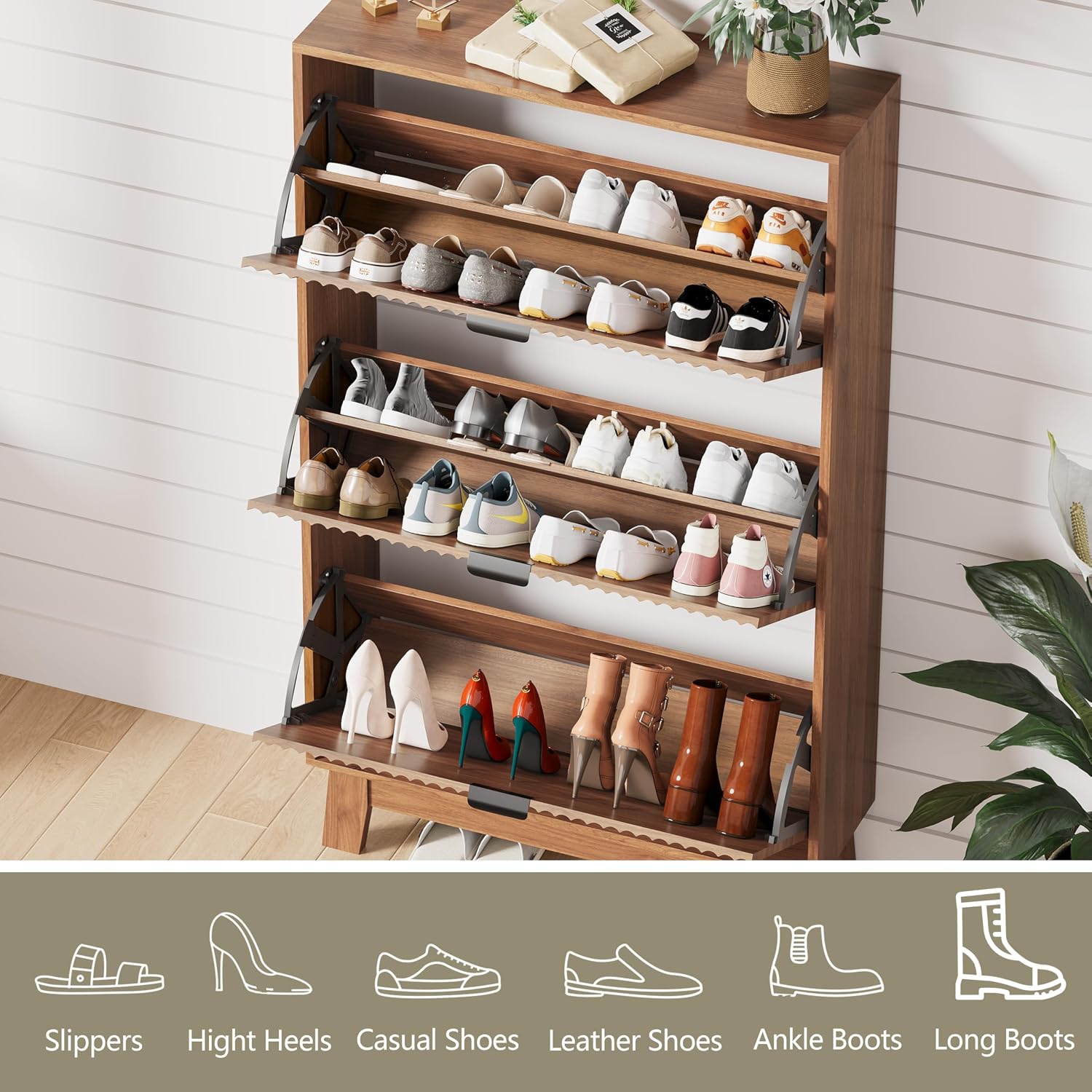 Entryway Shoe Cabinet Storage  - Shoe Rack Cabinet Narrow Entryway ulasan dan harga