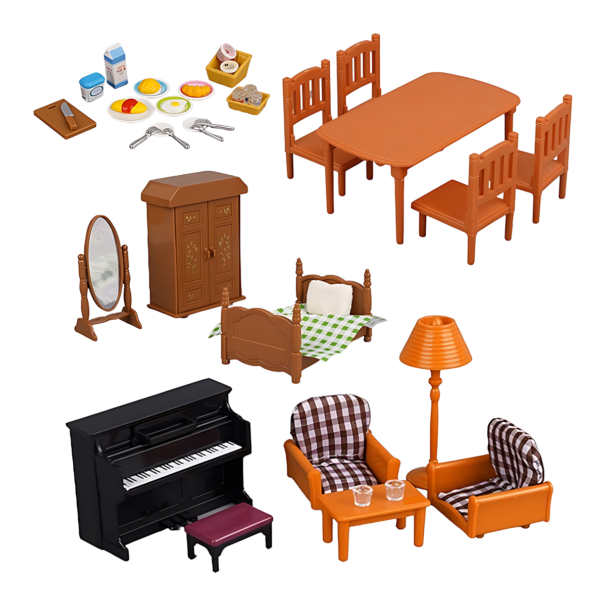 Miniature Furniture 1:12 Dollh - Bedroom Furniture ulasan dan harga